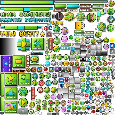 geometry dash sprites download.